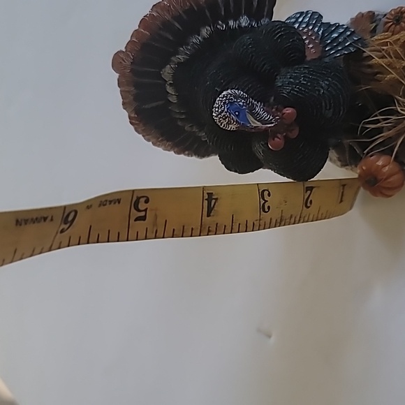 Country Farm Couple Bareroot  Thanksgiving Turkey Decor - Picture 10 of 11